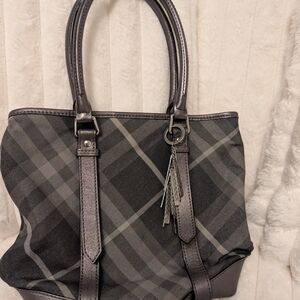 Authentic Burberry Shimmer Check Tote